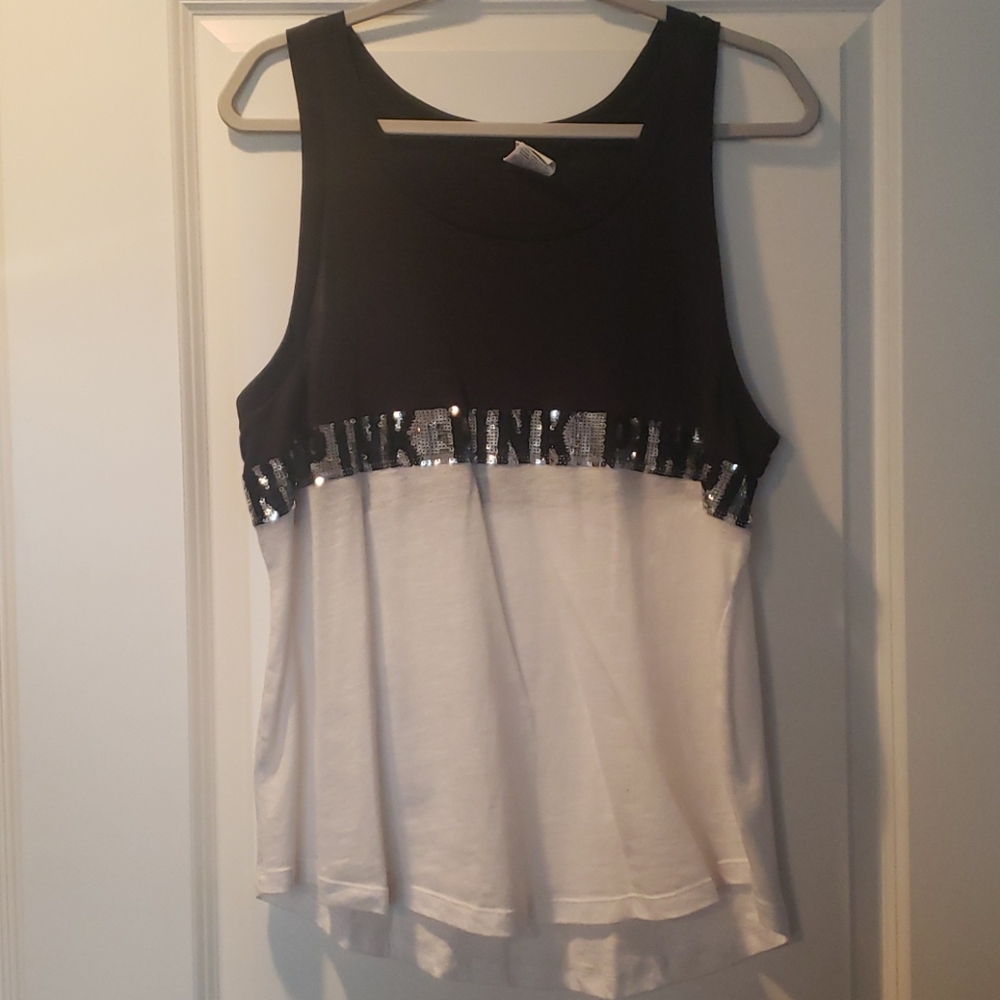 Victoria's secret Pink top with sequin embellishme
